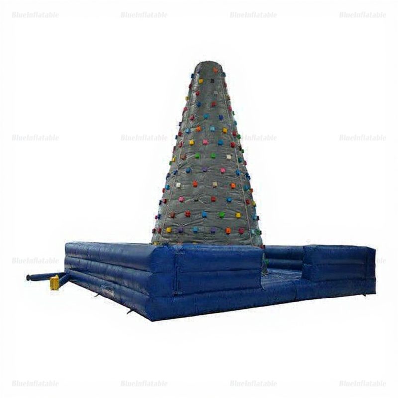 Small Grey Inflatable Rock Climbing Wall – 0.55mm PVC