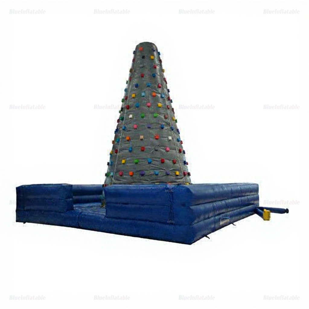 Small Grey Inflatable Rock Climbing Wall – 0.55mm PVC - Image 2