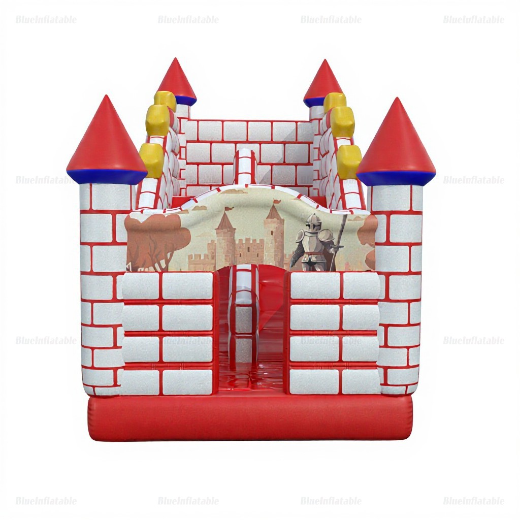 Inflatable Jump Castle with Climbing Wall and Slide - Image 4