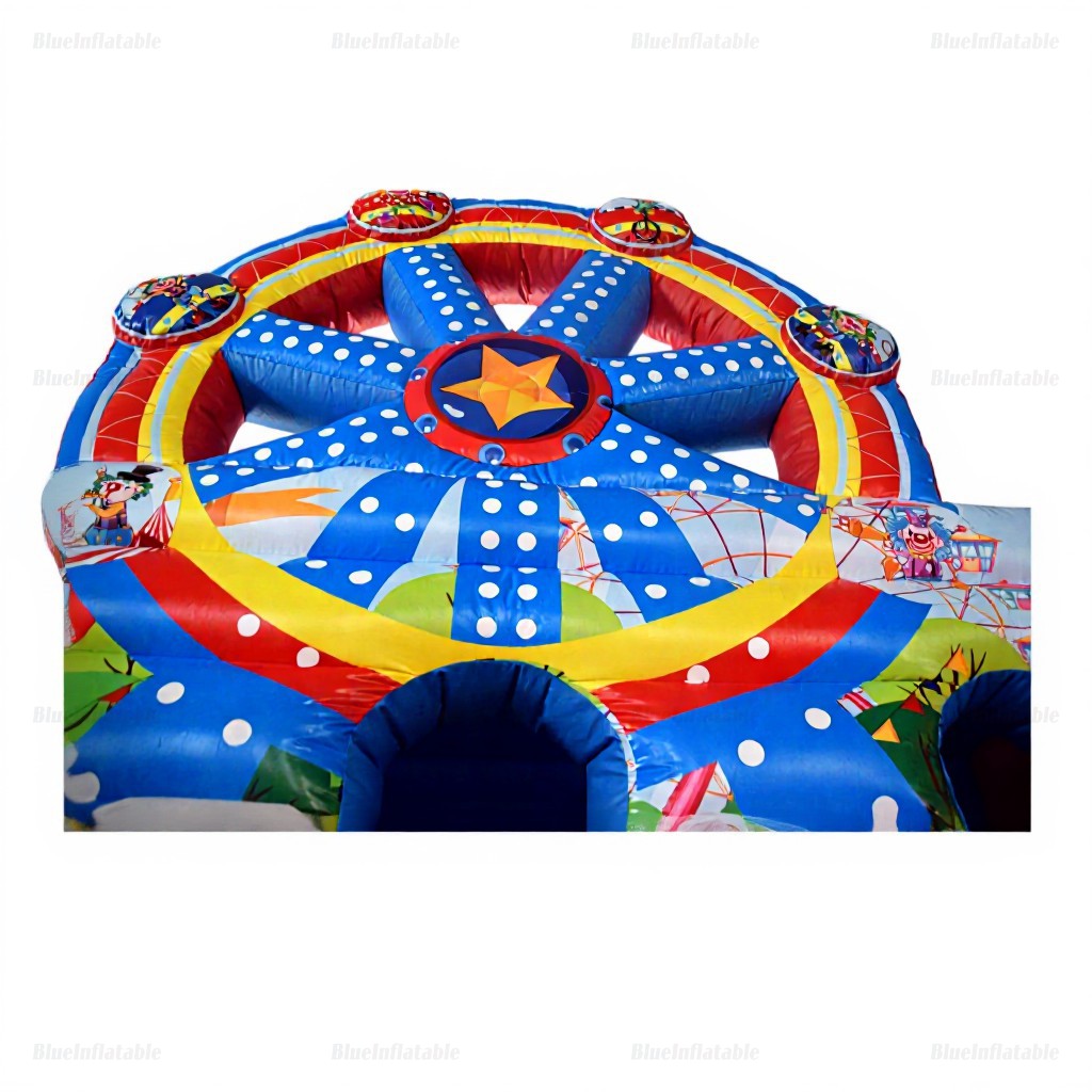 Colorful Double Slide Inflatable Ferris Wheel Bouncer - Image 9