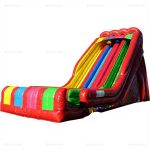 Colorful Inflatable Dry Slide for Inground Pools