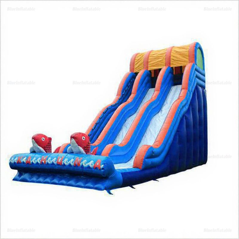Outdoor Inflatable Cartoon Dry Slide for Toddlers