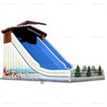 Giant Christmas Snow Mountain Inflatable Ski Slide