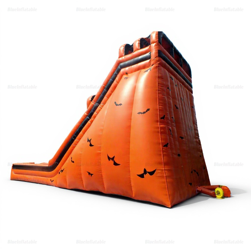 Halloween Pumpkin Patch Double Lane Inflatable Slide & Bouncer - Image 6