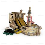 Pirate Ship Inflatable Slide & Bounce Castle for All Ages