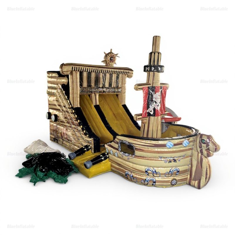 Pirate Ship Inflatable Slide & Bounce Castle for All Ages