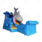 Shark Escape Commercial Inflatable Slide & Bouncy Castle