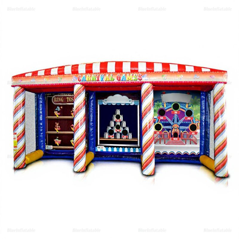 Carnival 3-in-1 Inflatable Game: Ring Toss, Bottle Smash, Ferris Wheel
