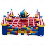 Colorful Inflatable Circus Maze Outdoor Game