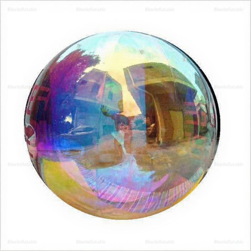 Giant Inflatable Colorful Mirror Ball Garden Decor