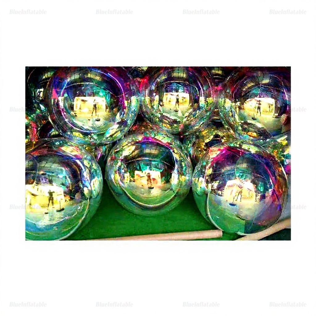 Giant Inflatable Colorful Mirror Ball Garden Decor - Image 2