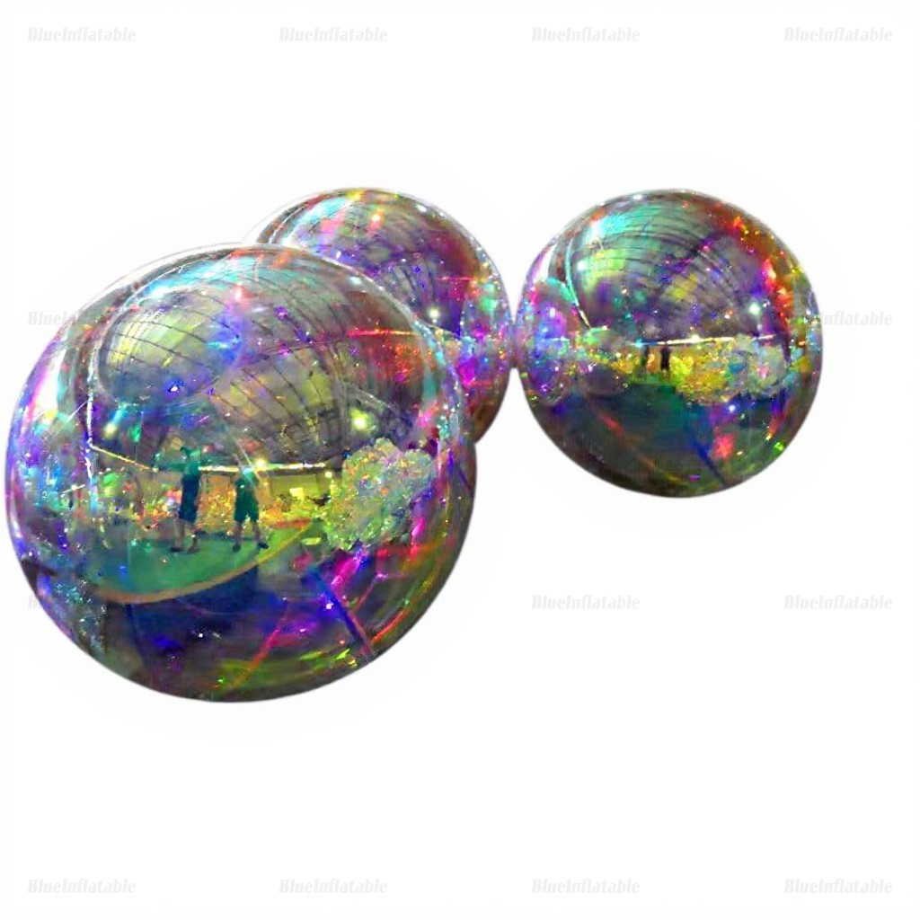 Giant Inflatable Colorful Mirror Ball Garden Decor - Image 3