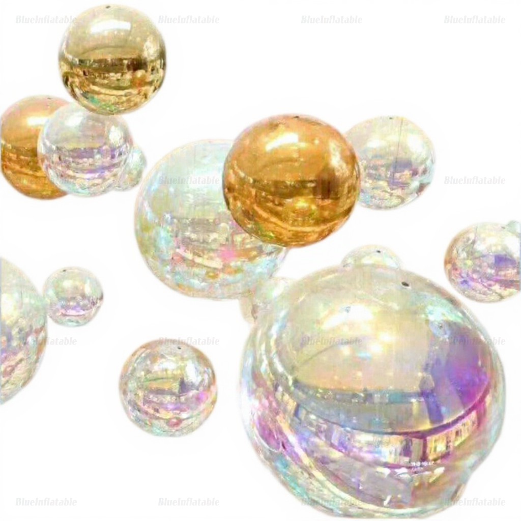 Giant Inflatable Colorful Mirror Ball Garden Decor - Image 4