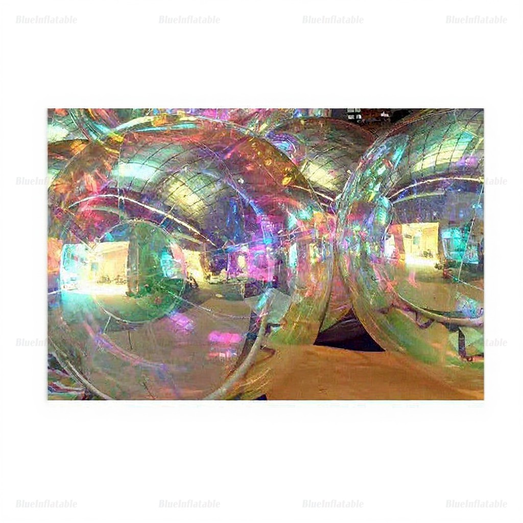 Giant Inflatable Colorful Mirror Ball Garden Decor - Image 5