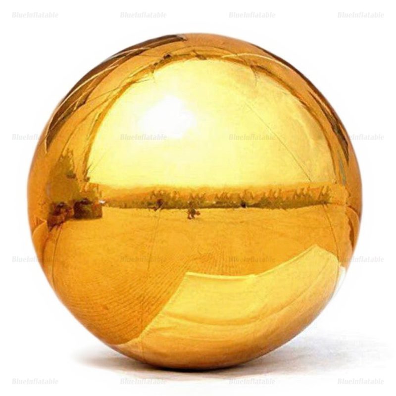 Gold Inflatable Giant Mirror Ball Decoration