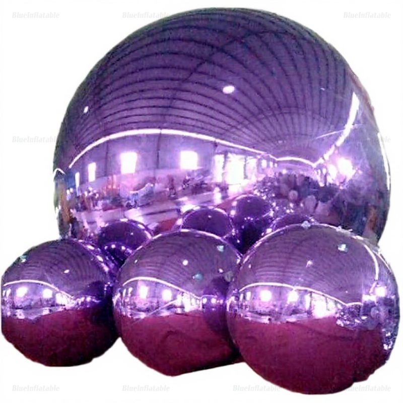 Purple Mirror Ball Inflatable Hanging Decoration