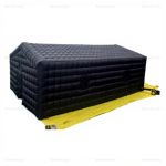 Large Black Inflatable Party Tent for Outdoor Events