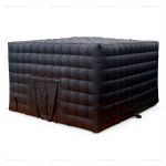 Large Black Inflatable Nightclub Tent for Outdoor Events