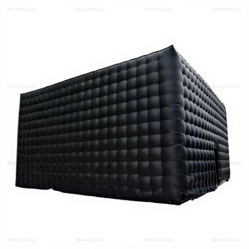 Large Black Inflatable Cube Party Tent & Disco Booth - Image 2