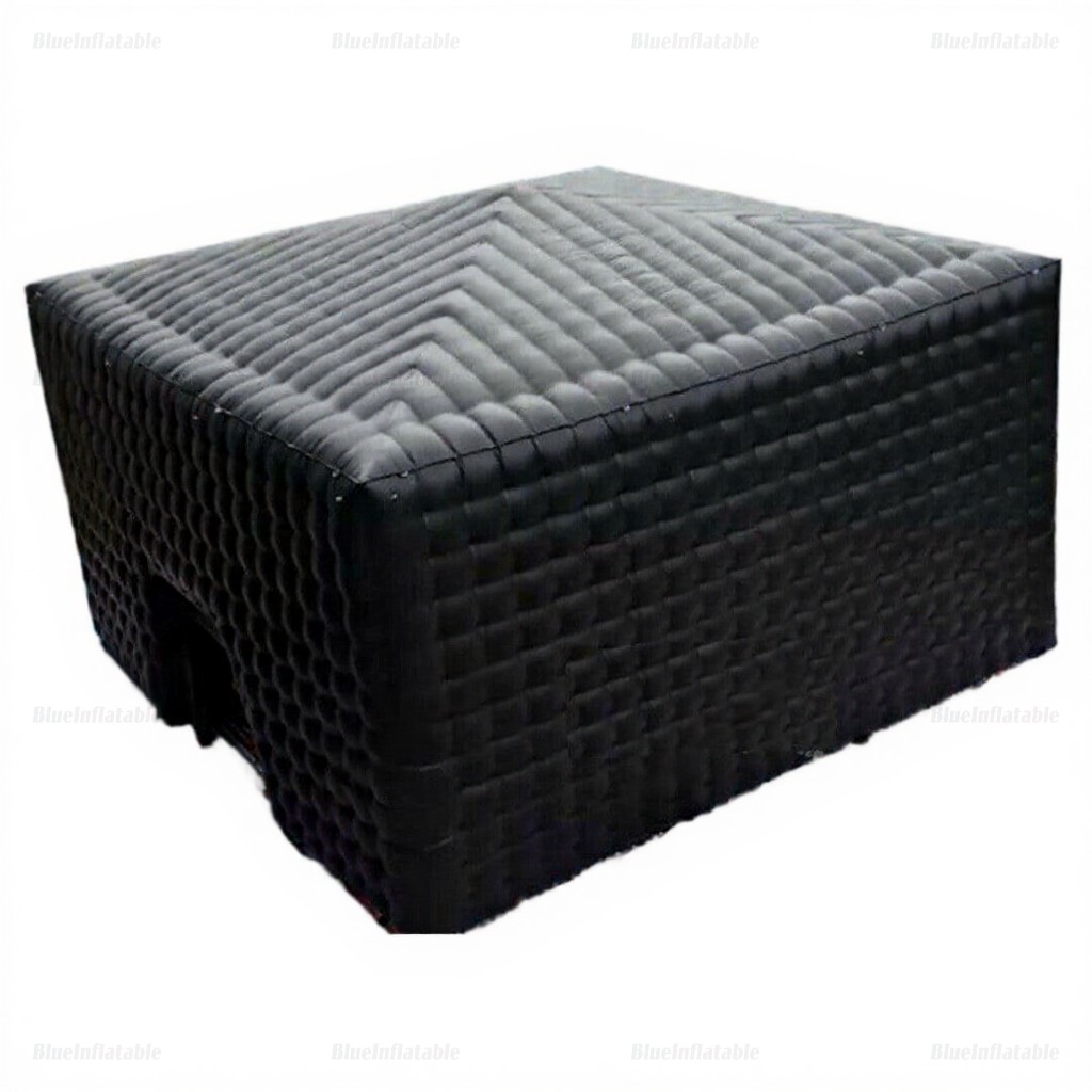 Large Black Inflatable Cube Party Tent & Disco Booth - Image 4