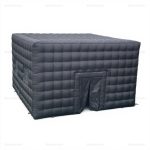 Large Black Inflatable Nightclub Tent for Outdoor Events