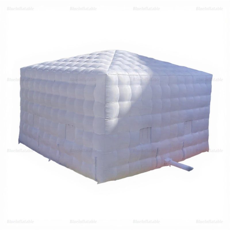 Large White Inflatable Party Tent with LED Lights