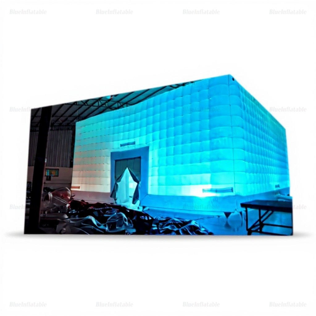 LED Inflatable Disco Cube Party Tent - Image 4