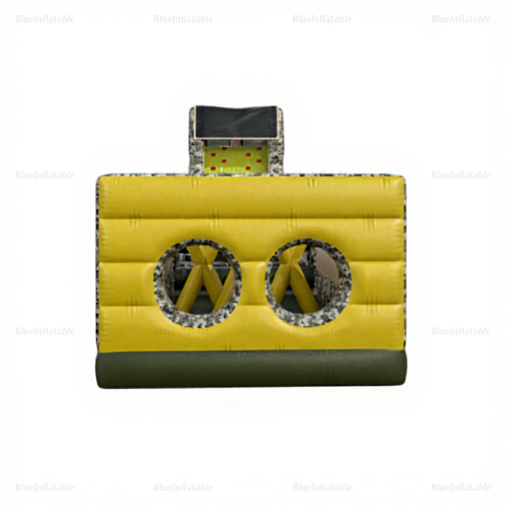 Army Inflatable Obstacle Course with Slide - Image 4