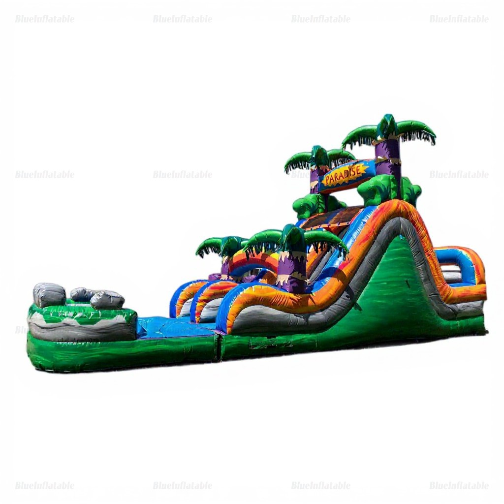 Inflatable Bounce House & Water Slide Combo Obstacle Course