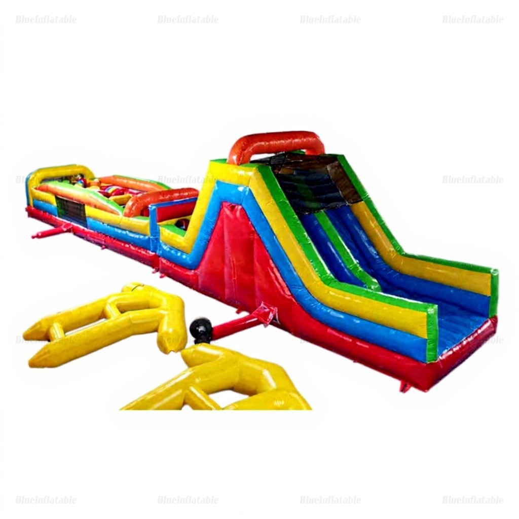 Commercial Inflatable Obstacle Course Water Slide