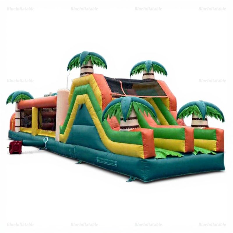 Tropical Inflatable Obstacle Course for Kids & Adults