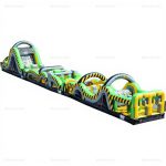 Adrenaline Rush Inflatable Obstacle Course Slide