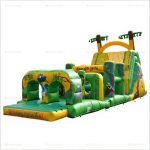 Backyard Obstacle Course Inflatable Water Slide