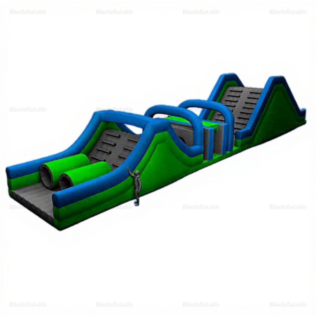 Inflatable Summer Obstacle Course with Climbing Wall - Image 3