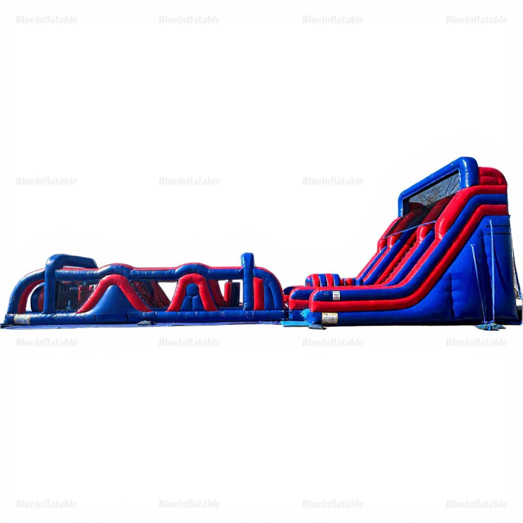 Extreme Run Inflatable Slide & Climb Obstacle Course Rental