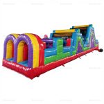 Giant Inflatable Slip and Slide Obstacle Course