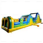 Inflatable Backyard Obstacle Course & Slide