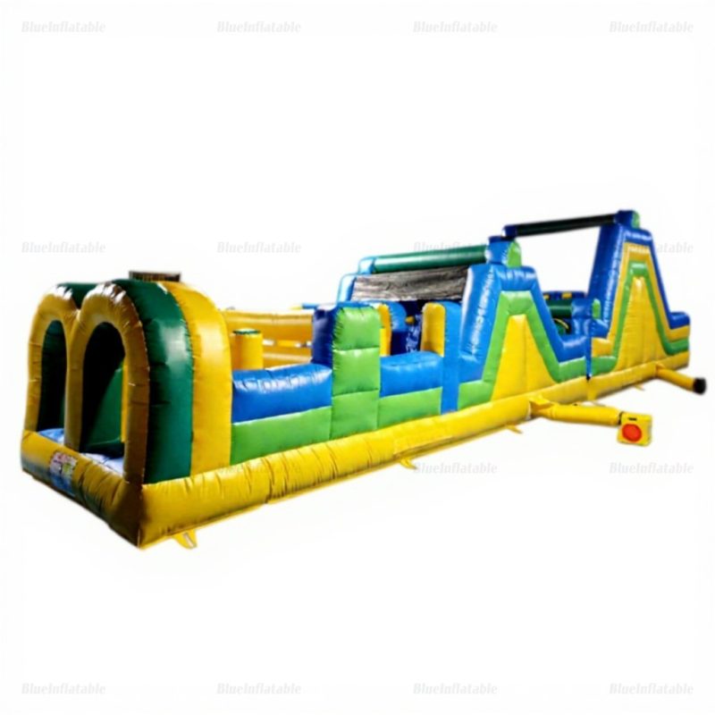 Inflatable Backyard Obstacle Course & Slide