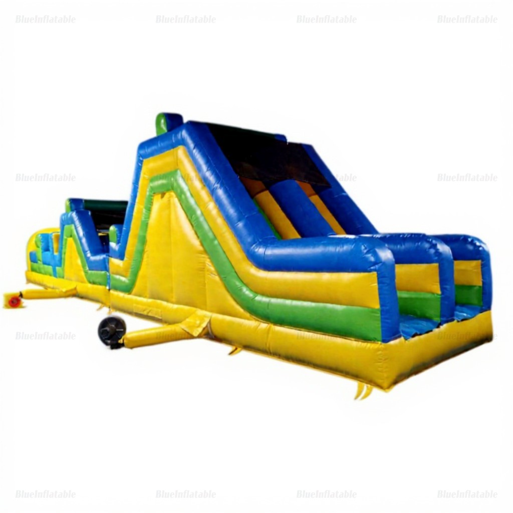 Inflatable Backyard Obstacle Course & Slide - Image 3