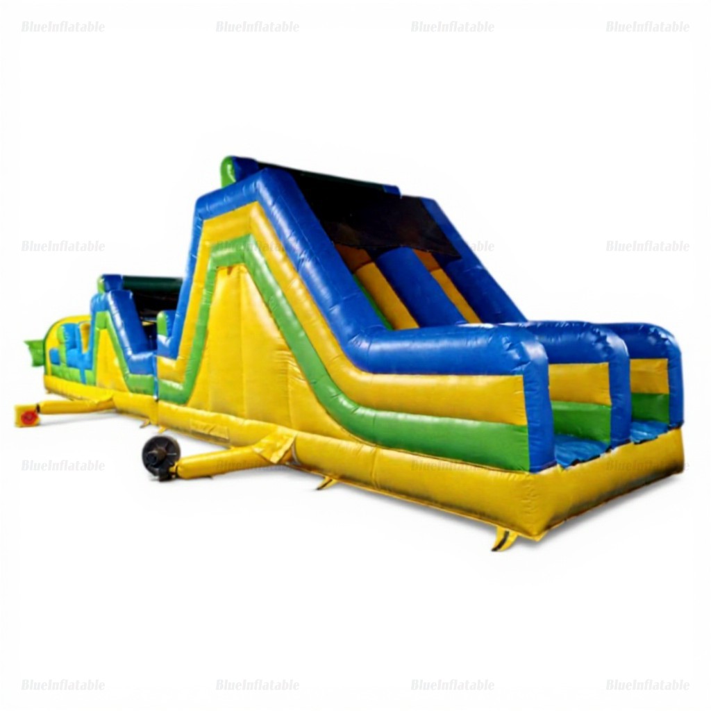 Inflatable Backyard Obstacle Course & Slide - Image 8