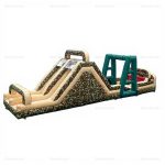 Camouflage Army Boot Camp Inflatable Obstacle Course