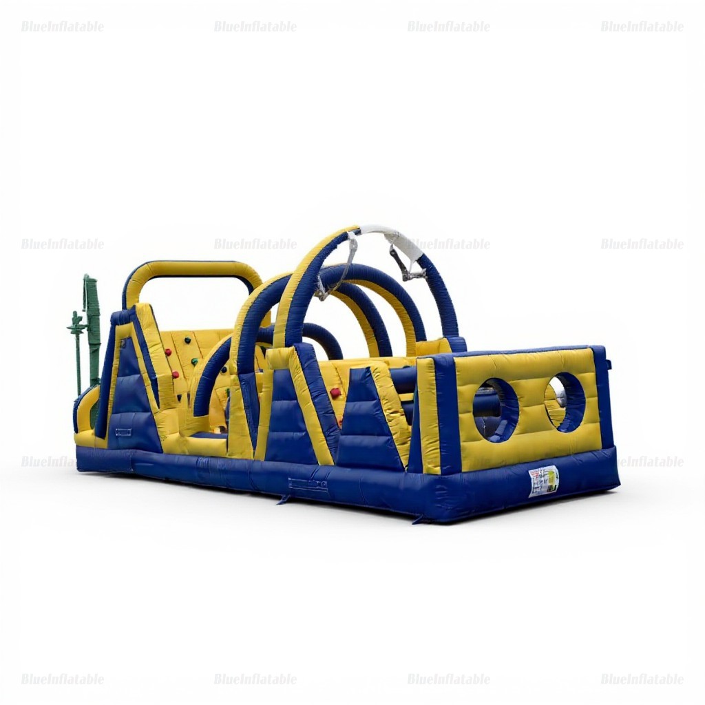 Inflatable Obstacle Course Bounce House with Climbing Game - Image 4