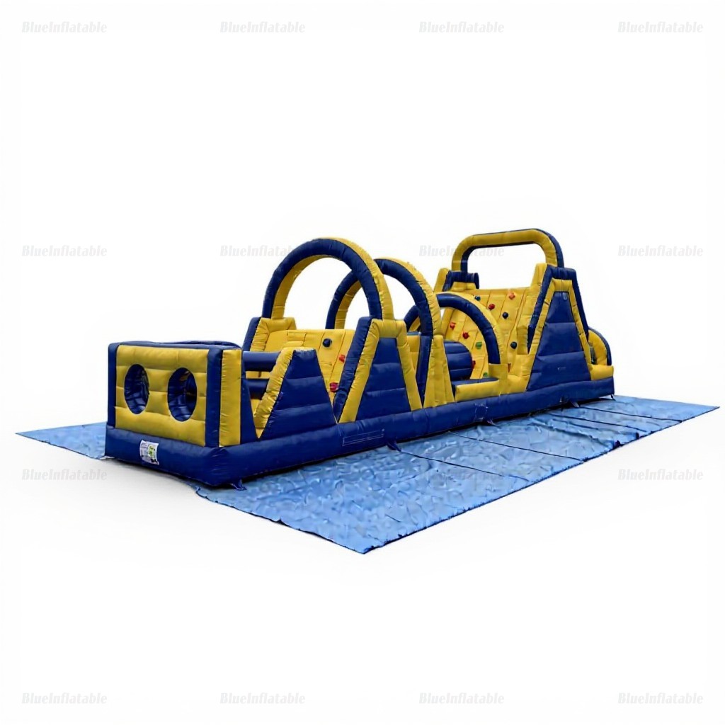 Inflatable Obstacle Course Bounce House with Climbing Game - Image 6