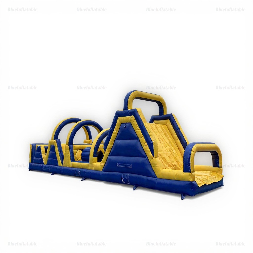 Inflatable Obstacle Course Bounce House with Climbing Game - Image 8