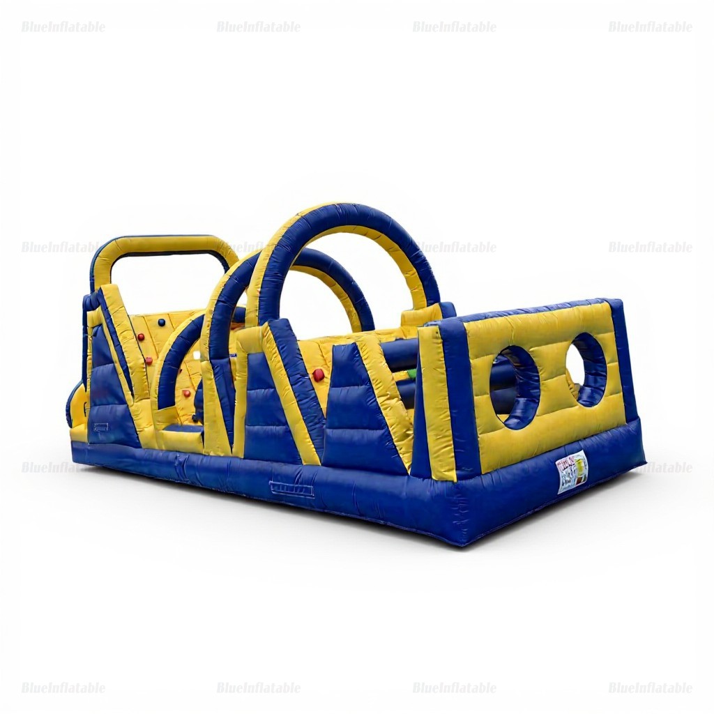 Inflatable Obstacle Course Bounce House with Climbing Game - Image 10