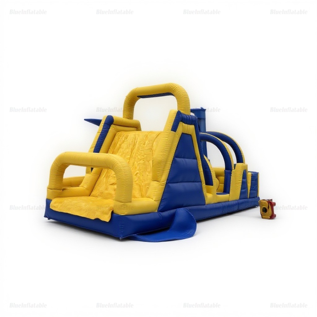 Inflatable Obstacle Course Bounce House with Climbing Game - Image 11