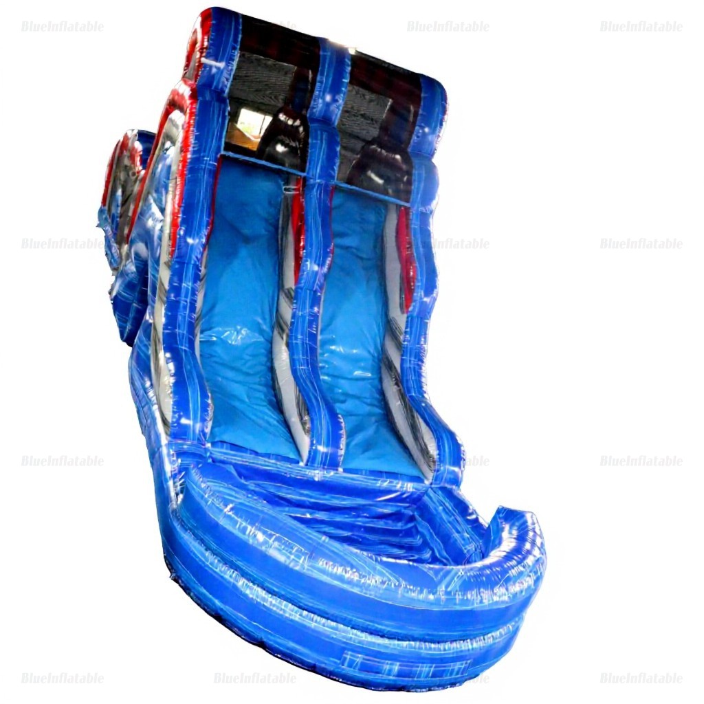 Large Inflatable Water Slide Obstacle Course with Pool - Image 6