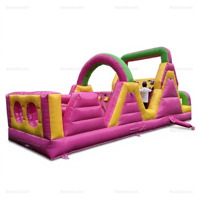 Giant Inflatable Obstacle Course with Slide