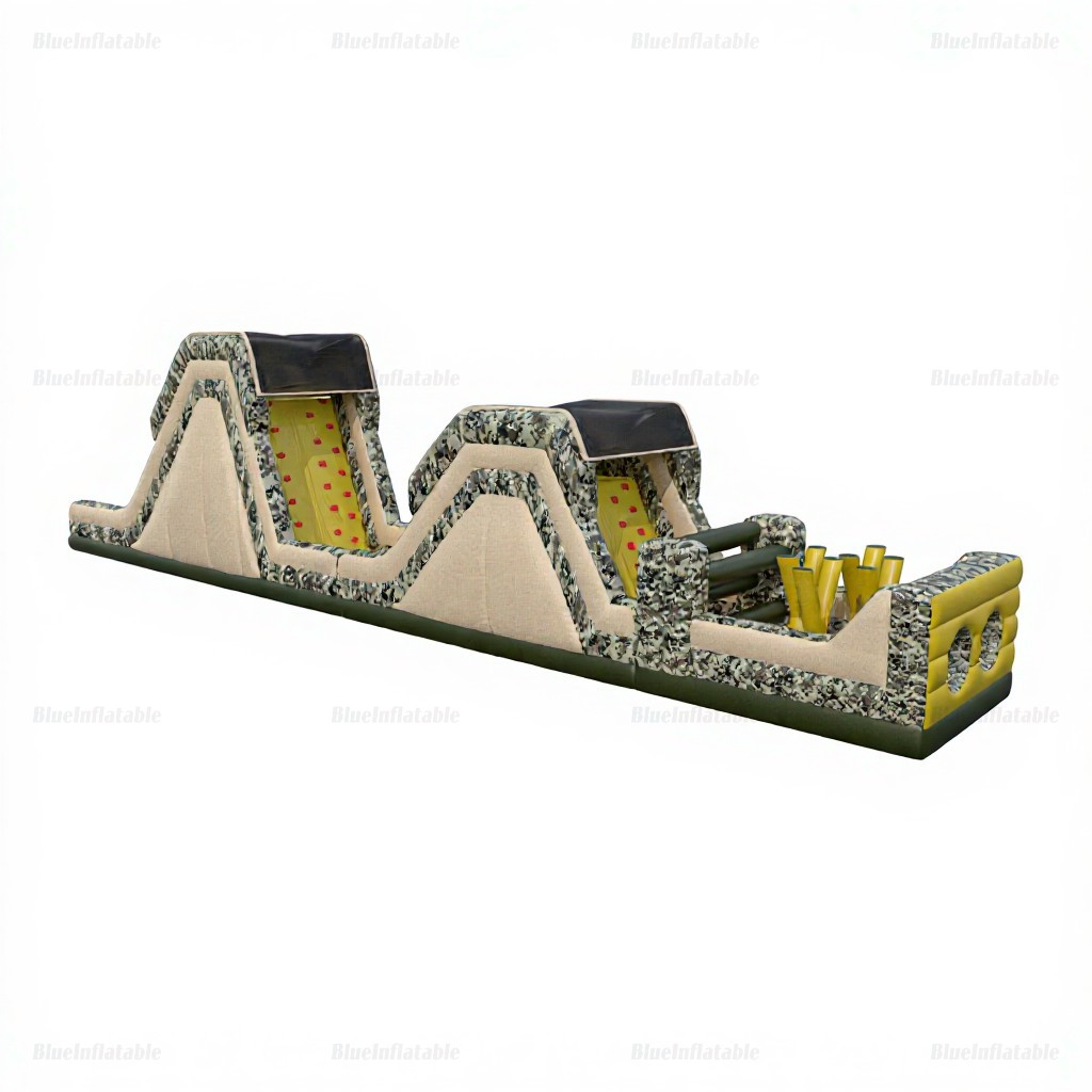 Camo Special Ops Inflatable Obstacle Course Slide - Image 5