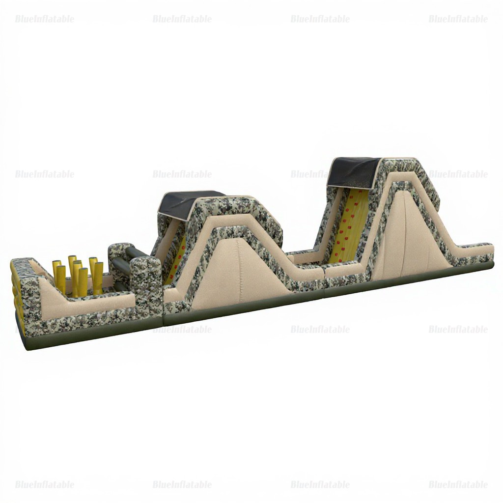 Camo Special Ops Inflatable Obstacle Course Slide - Image 6